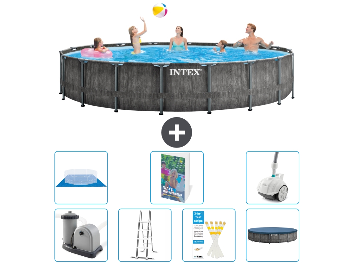 Intex Piscina Prism Frame Redonda - 549x122 Cm - 8-peças S616