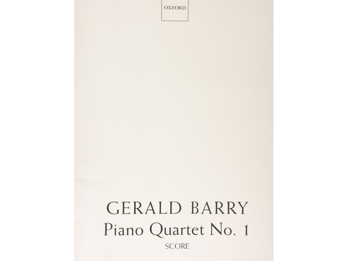 Libro Piano Quartet No. 1 de Gerald Barry