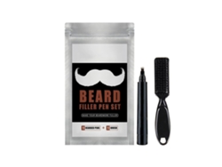 Lápiz Para Rellenar La Barba Con Pincel, Resistente Al Agua Y Al Sudor, Punta De Microhorquilla, De Larga Duración.