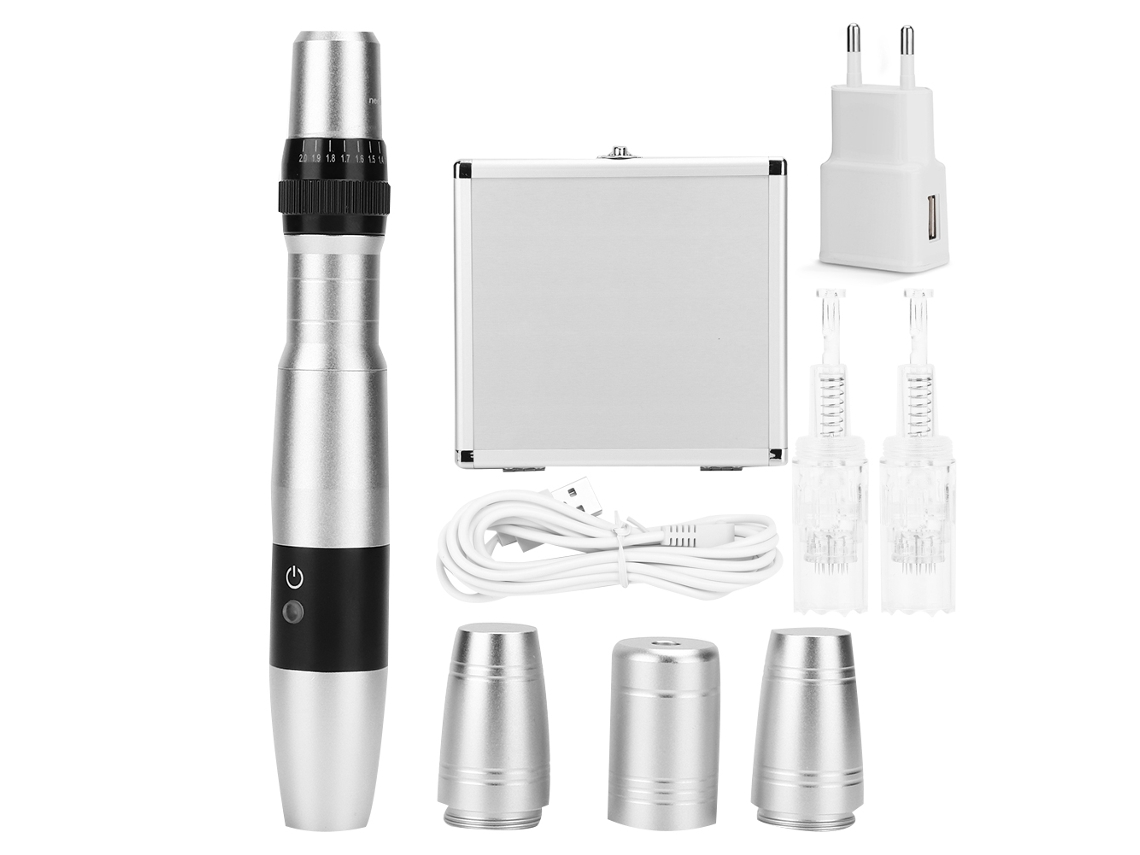 Lápiz de microagujas eléctrico para el cuidado facial antienvejecimiento