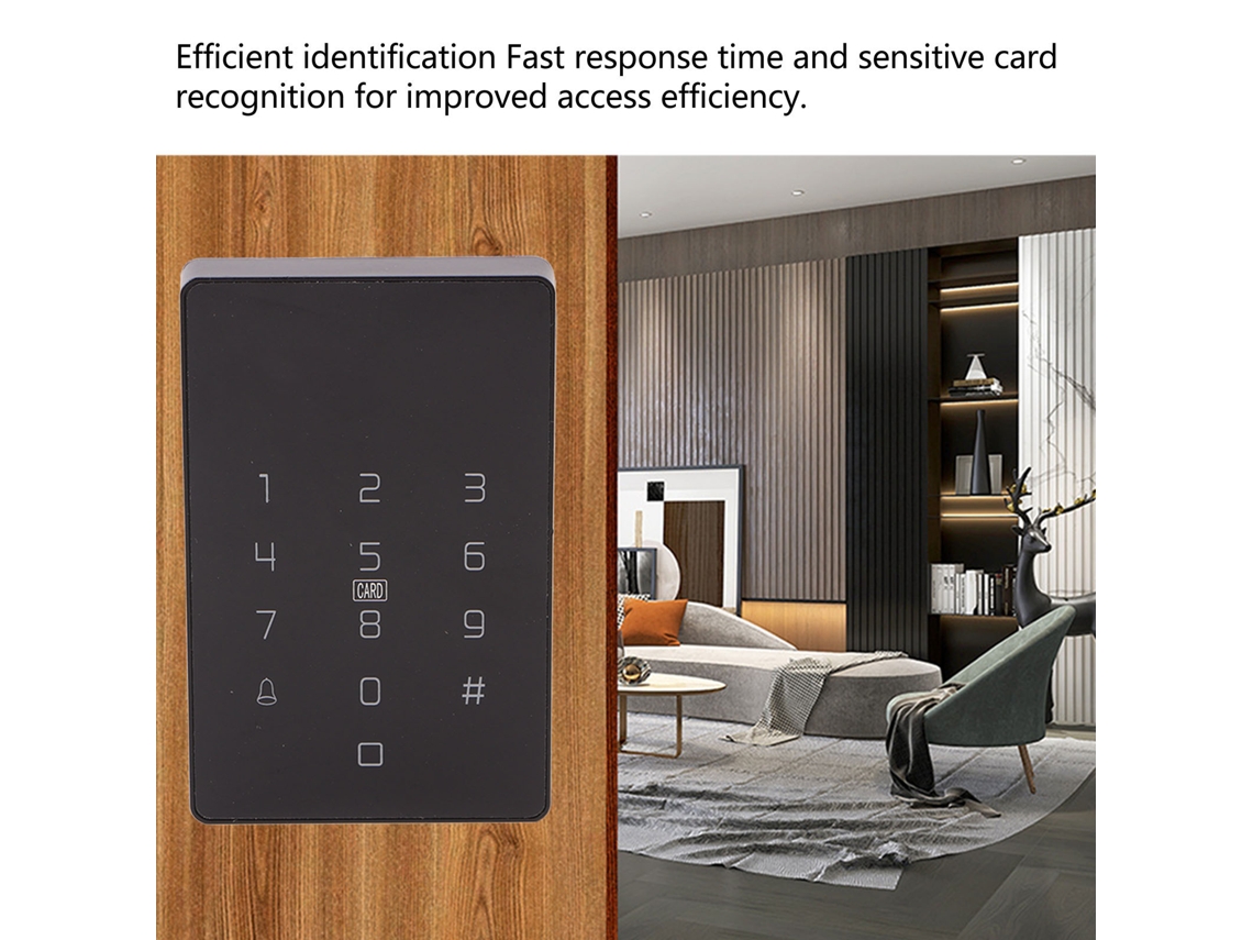 Sistema De Control De Acceso Con Tarjeta Rfid Y Teclado Para Puertas De Vidrio Y Hierro