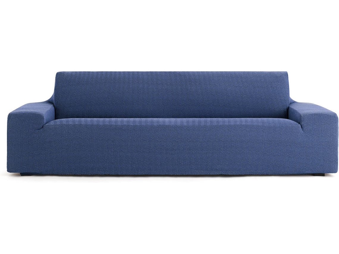Funda de Sofá 5 Plazas EYSA Premium Jaz Tejido Multielástico (330 x 70 x 120 cm - Poliéster y Algodón - Azul)