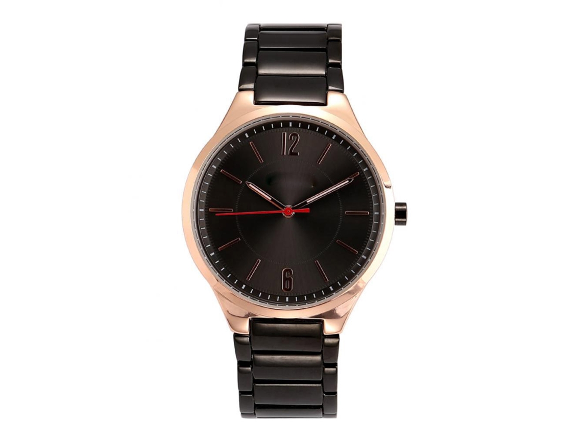 Reloj De Pulsera De Cuarzo Para Hombre, Sencillo Y Elegante, De Aleación, Con Esfera Redonda (blanco Y Negro).