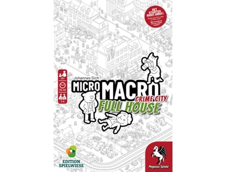 Juego de Mesa PEGASUS SPIELE MicroMacro: Crime City 2 - Full House (Edad Minima: 12 años)