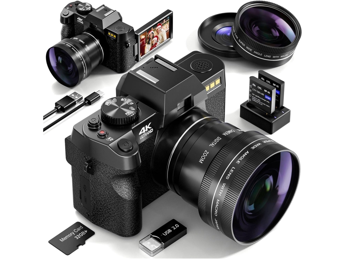 Cámara Digital De 48 Mp Para Fotografía, Con Wi-fi Y Control Mediante