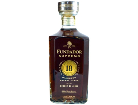 Coñac PEDRO DOMECQ FUNDADOR Pedro Domecq Fundador Supremo Xerez 18 Anos (1 L - 1 unidad)