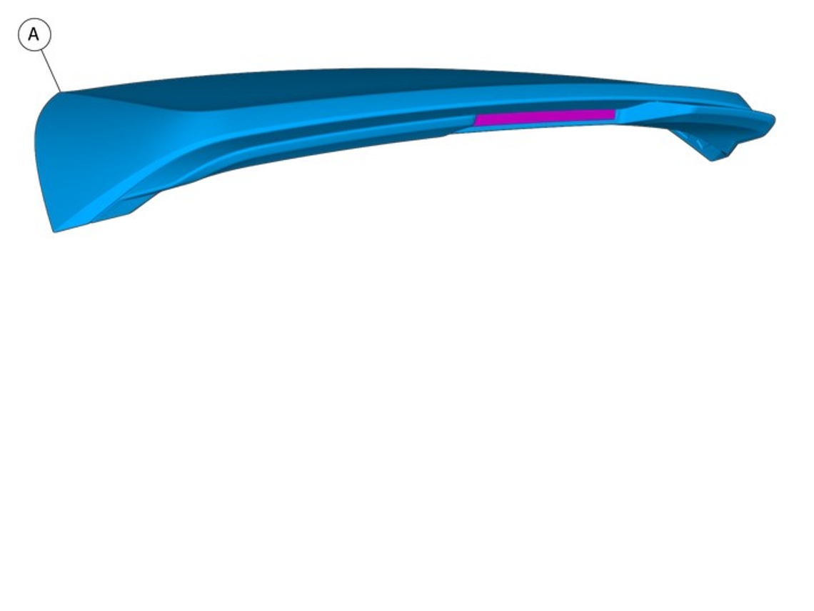 Spoiler trasero para Volvo XC40 (número de pieza 31659418)