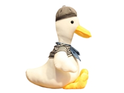 Rebe - Patinha de pelúcia super fofa, brinquedo adorável para animar o dia, travesseiro para dormir, presente de aniversário para crianças.