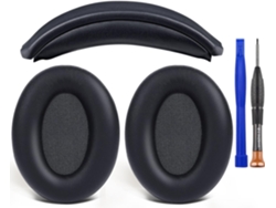 Almohadilla Para Auriculares Earpads Headband, Kit For Sony Wh 1000xm3 Negro Zruxe (wh1000xm3)