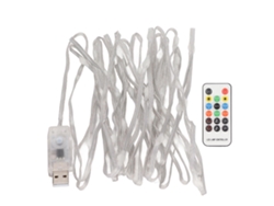 Guirnalda De Luces Led Rgb De 5 M/16,4 Pies Con Cable De Cobre, Funciona Con Pilas, Resistente Al Agua Para Uso En Interiores Y Exteriores.