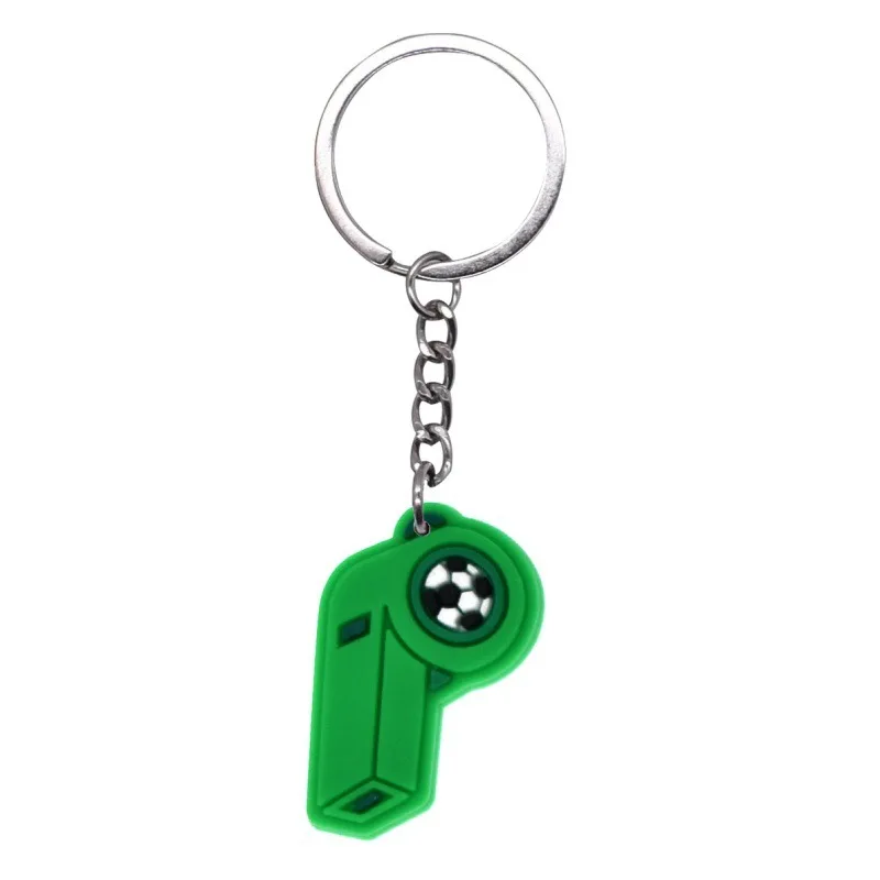 (paquete De 2) Llaveros Con Temática De Fútbol, De Goma Blanda De Pvc, Colgantes Decorativos
