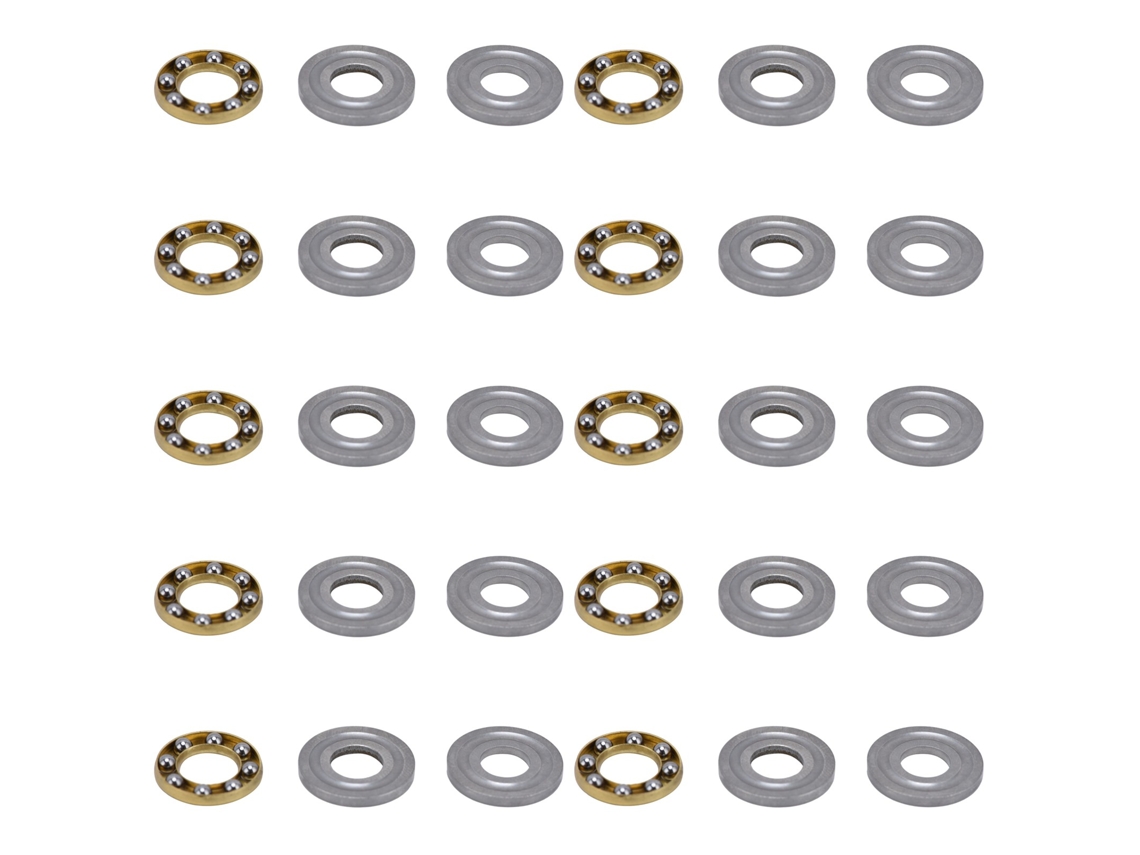 10 Piezas Rodamiento De Bolas De Empuje Plano Carga Axial Acero Equipo Industrial Mecánico 3613-0514-0006