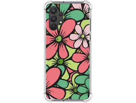 Carcasa Samsung Galaxy A32 4G TUMUNDOSMARTPHONE Dibujos Antigolpes Flores 02 Multicolor