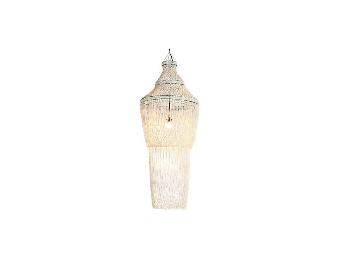 Lampara Techo Conchas Hecho A Mano 54x54x130cm