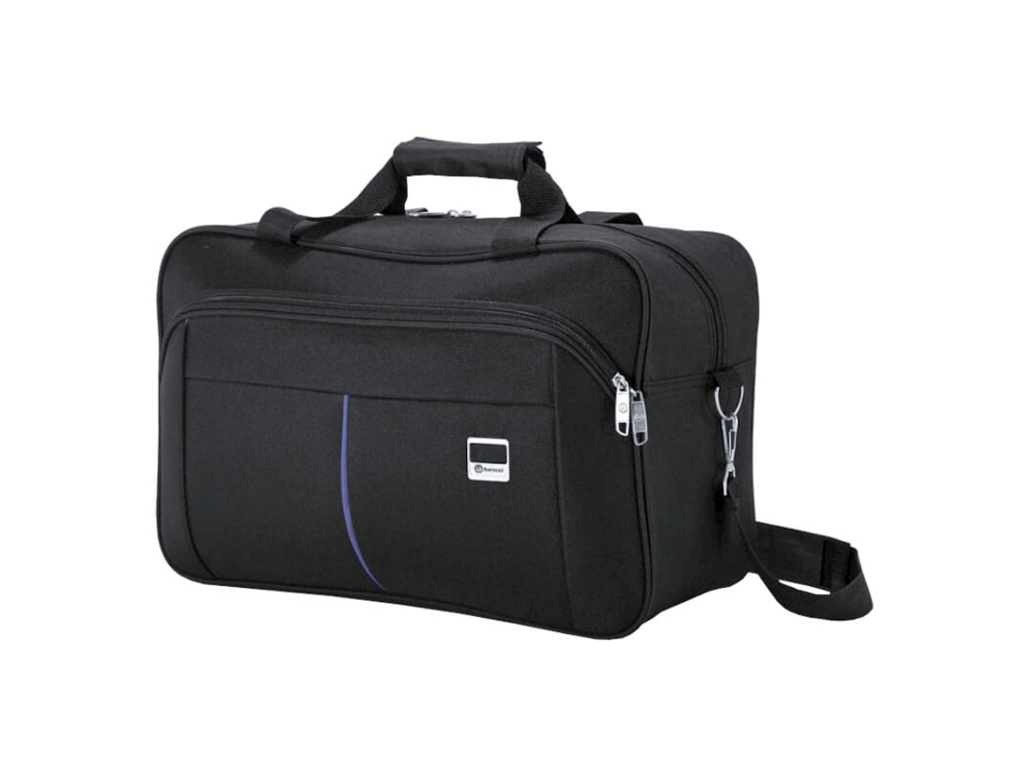 Bolsa de viaje Benzi Bz5207 de 50 cm, negra/azul