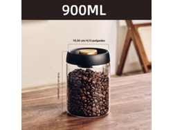 (900ml) Juego De Botellas De Vidrio, Herméticas Y Que Mantienen La Frescura, Frascos De Cocina, Accesorios De Cocina