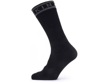 Calcetines SEALSKINZ Calcetine Impermeable Clima Calido Gri Negro