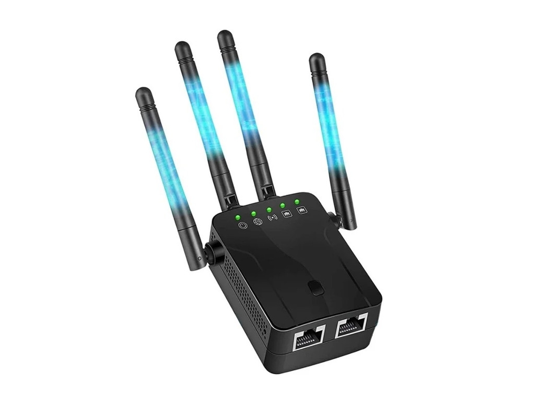 Repetidor Wifi 1200 Mbps, Antenas Duplas Yizhood (preto)
