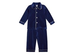 2026-conjunto De Pijamas De Navidad Rojo Dorado Para Niños Niñas Invierno Tela Suave Unisex Wyz 5-6t B Azul