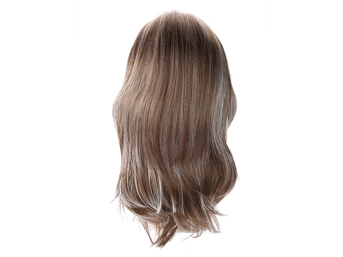 Peruca feminina 2026, castanho claro, longa, cacheada, ombré, cabelo sintético resistente ao calor, para cosplay