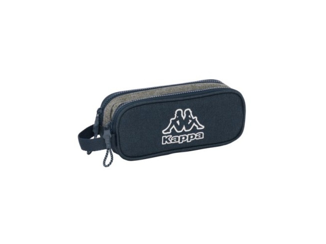 Estuche doble para lápices Kappa Dark Navy 21x8x6cm Safta