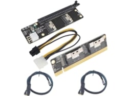 Adaptador De Gpu Slimsas 8i X2 De 2 Puertos A Pcie 4.0 X16 Para Gráficos 16x Sff8654