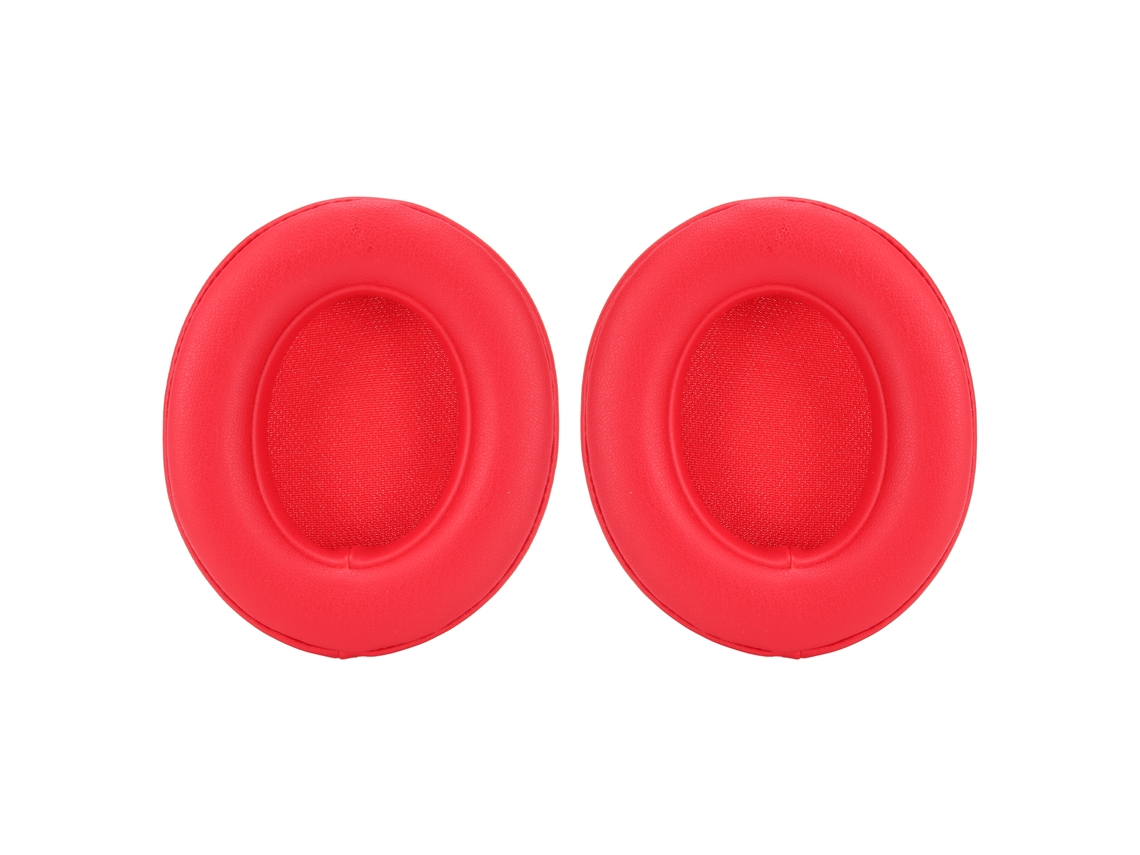 Almohadillas De Repuesto Para Auriculares Inalámbricos Monster Studio 2.0, De Piel Sintética Roja.