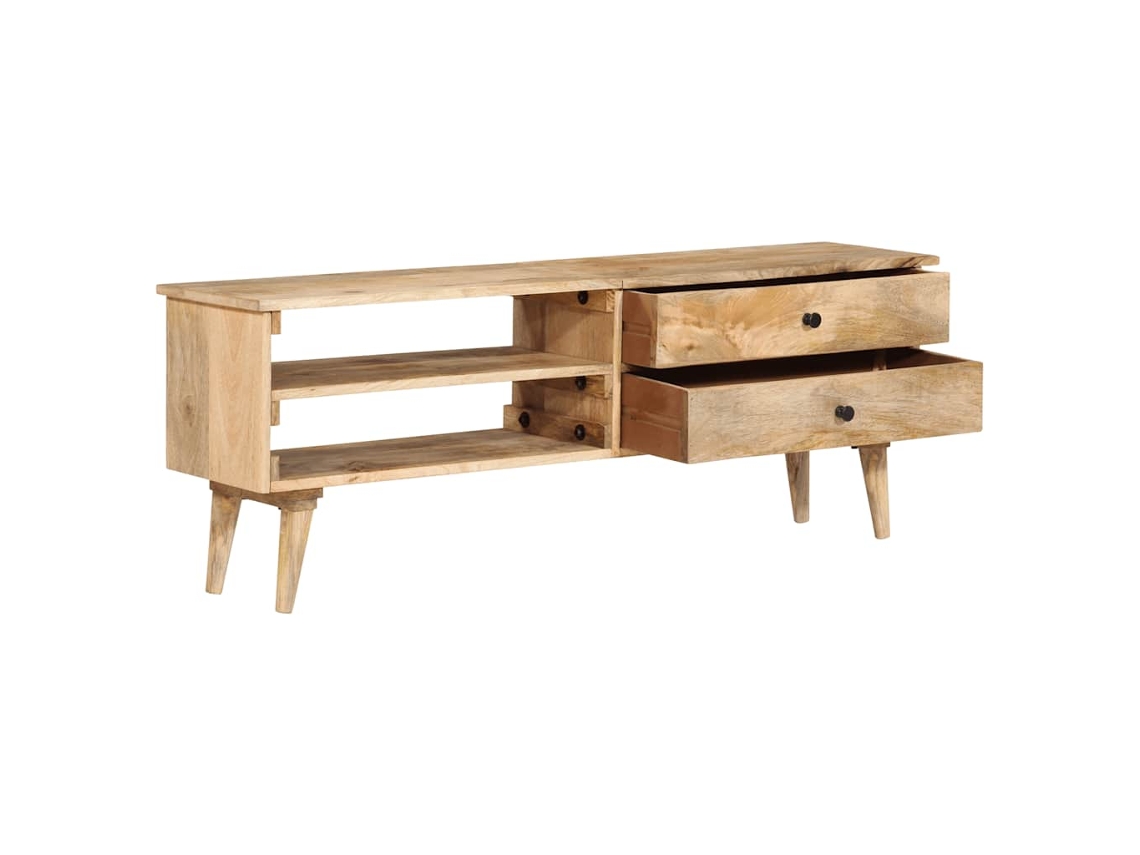 Maison Exclusive - Mueble Para Tv De Madera Maciza De Mango 140x30x50 Cm
