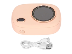 Calentador De Manos Eléctrico Recargable Power Bank De 10000mah Para Acampadas Y Días De Invierno Rosa