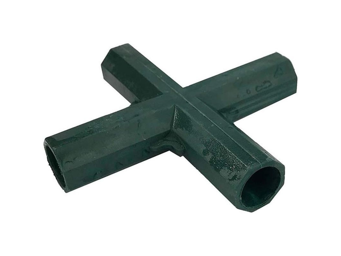 Conector De Esquina 4 Vías Para Marco De Invernadero Muebles 16mm Interior 4 Piezas De Plástico