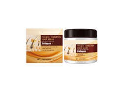 Mascarilla de queratina para reparar el cabello dañado
