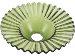 Cubierta Decorativa Colgante De Techo Con Forma De Cúpula De Cristal Verde De Repuesto