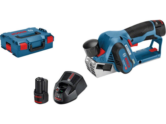 Set de Cepillo Eléctrico con Maleta Cargador + 2 Baterias BOSCH GHO 12V-20 Professional (12 V - 14500 rpm) Worten.es