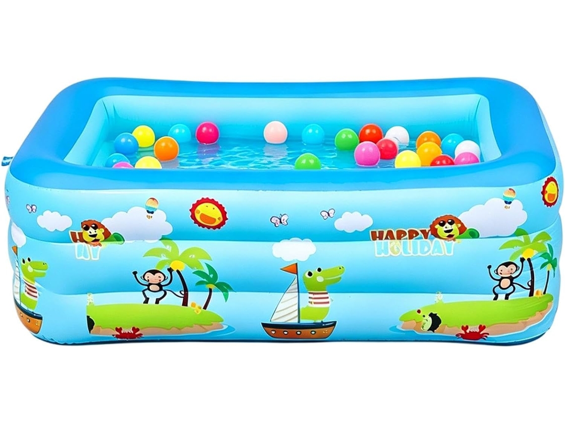Piscina Plegable, Resistente Rayos Uv, Portátil Grande,piscina Verano Jardín Clima Patio, Césped,