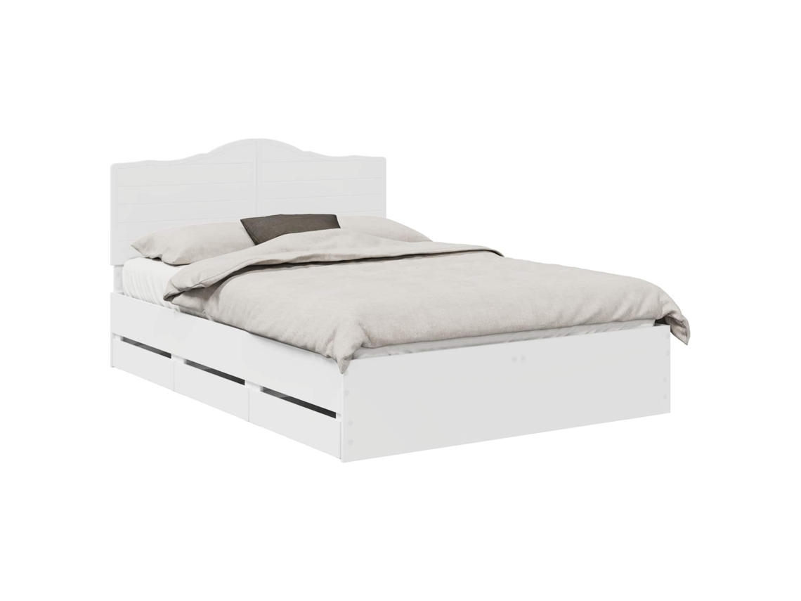 Maison Exclusive - Estructura De Cama Con Cajón 140 X 190 Cm Madera Ingenieril