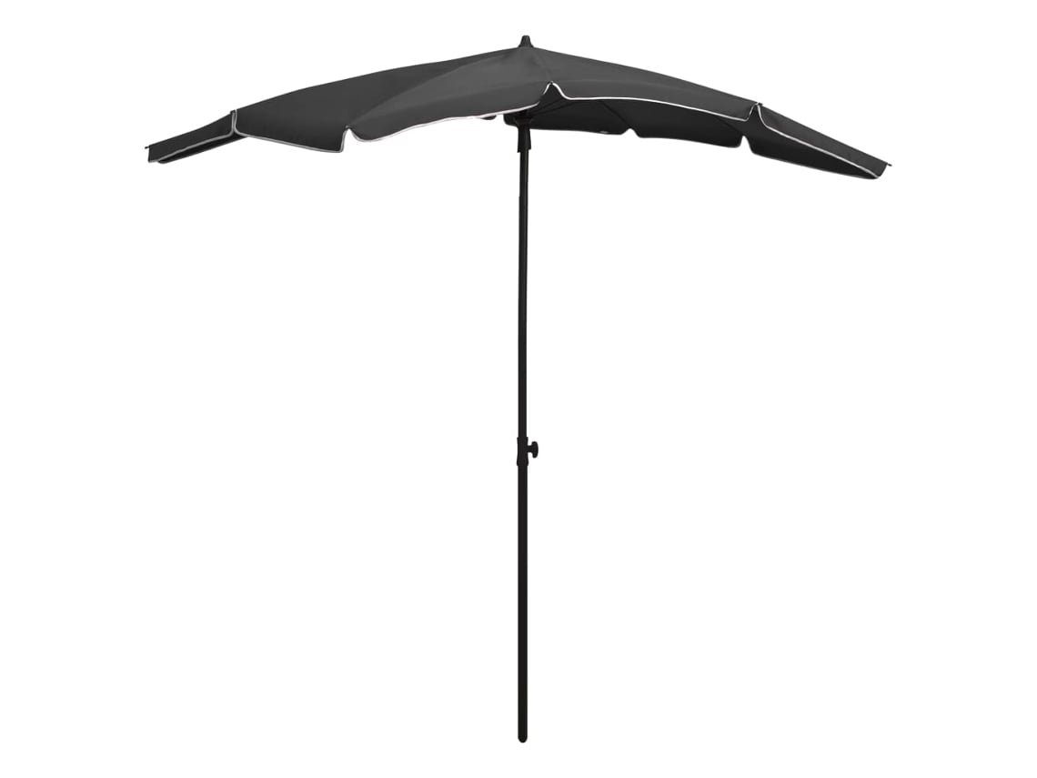 Protector de suelo de jardín con poste 200x130 cm antracita Dkd Home Decor