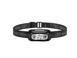 Rebe-linterna Frontal Led Exterior Con Sensor Ir, Modos De Luz, Batería Integrada, Ajustable 60°, Ideal Camping Pesca Running Emergencias