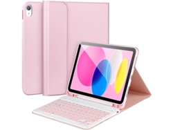 Funda con teclado para iPad Pro de 11 pulgadas, teclado magnético extraíble (rosa) Cuich (2018/2020/2021/2022)