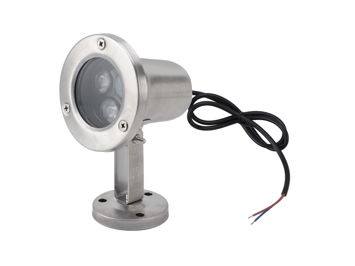 Luz Led Sumergible De 3 W, Acero Inoxidable, Resistente Al Agua Ip68, Para Estanques, Piscinas Y Fuentes, Luz Blanca Cálida.