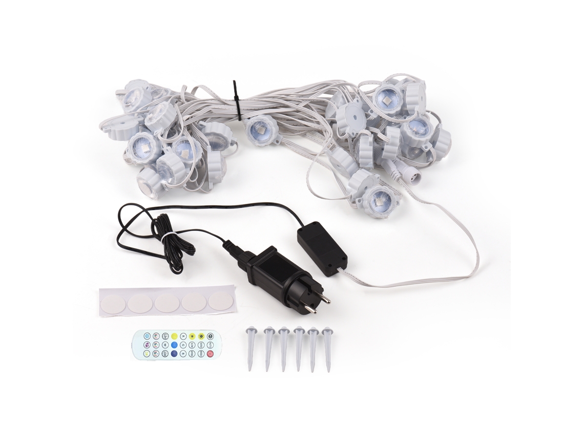 Yncm2026-luces Led Exteriores Permanentes 52ft 36 Luz Rgb Impermeable Ip67 Control App/bt Para Jardín Fiesta Navidad