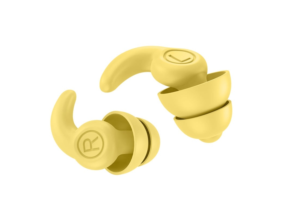 Tapones De Silicona Impermeables Anti-ruido, Para Natación, Sueño, Estudio Y Trabajo - V-reel - Qt20 - Amarillo