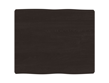 Tablero mesa madera tratada borde vivo marrón VIDAXL (60x50x(2-6) cm)
