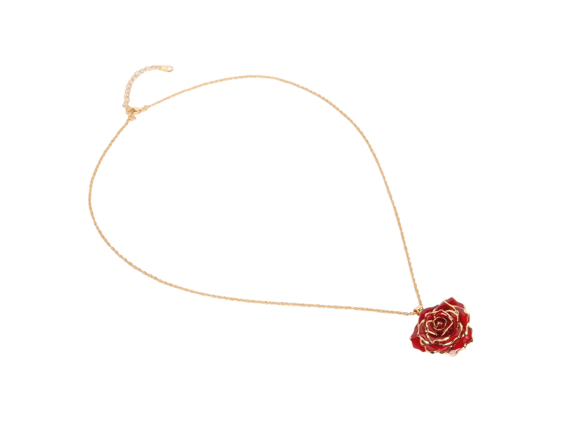 Collar Chapado En Oro Rosa De 24 Quilates Para Mujer - Regalo De Cumpleaños