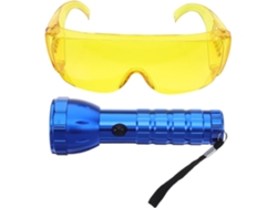 Kit De Detección De Fugas Uv Con Linterna De 28 Led Para Aire Acondicionado Automotriz, Fabricado En Aleación...