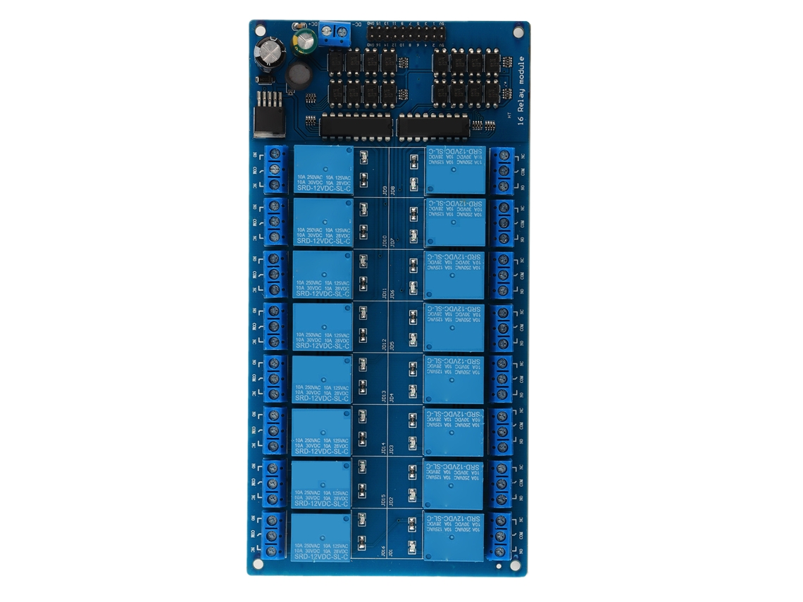 Módulo De Relé De 16 Canales Electromagnético 12v Trigger De Nivel Bajo Para Arm/avr Pic Plc