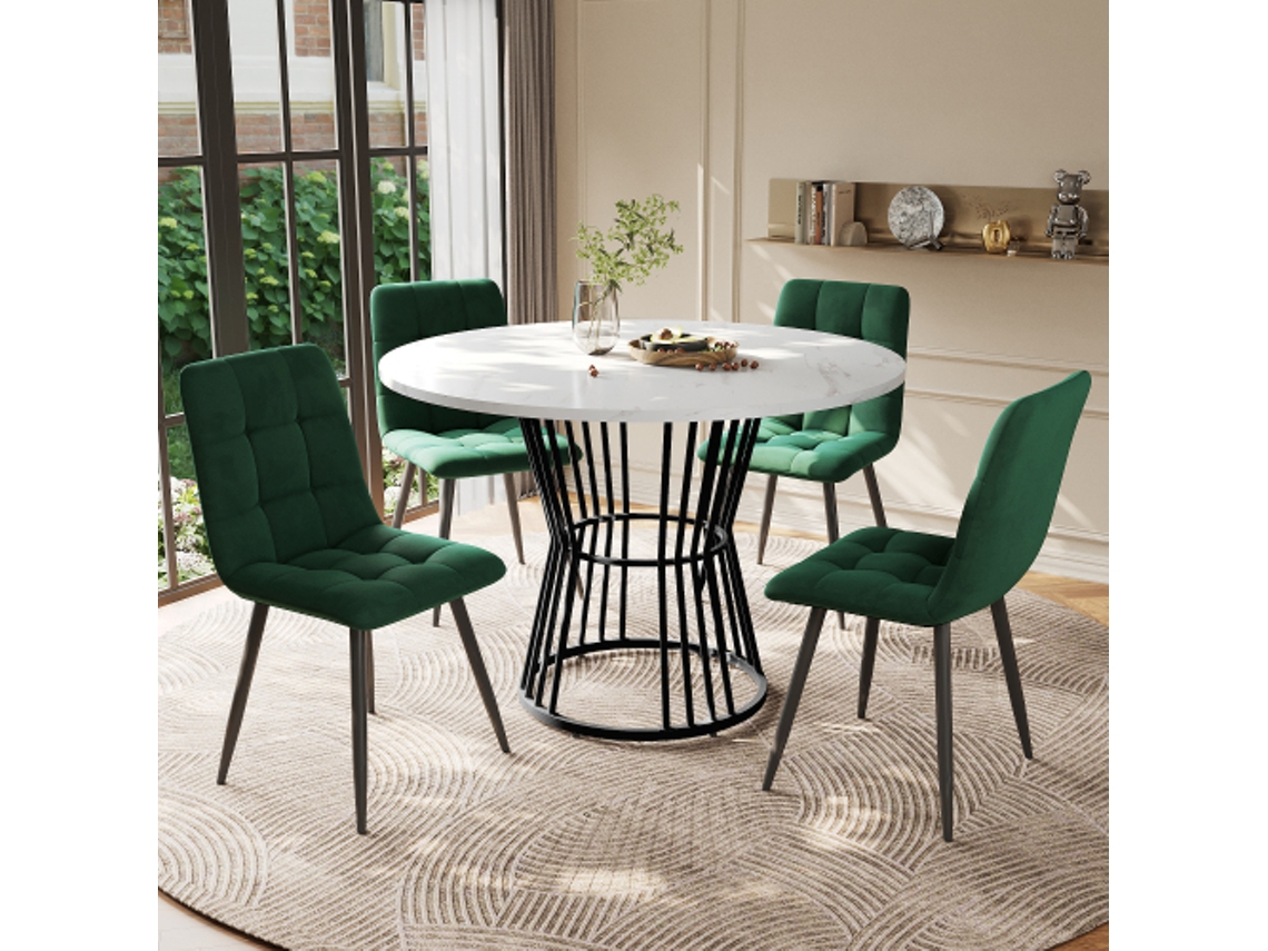 Juego de mesa y sillas de comedor (5 piezas)