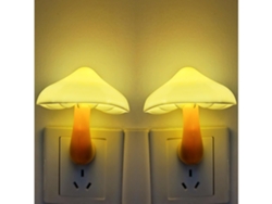 2 Paquetes De Luz Nocturna Led Plug In Lámpara Con Sensor De Hongo Bonito Que Cambia De 7 Colores Luces Nocturnas Gusshious