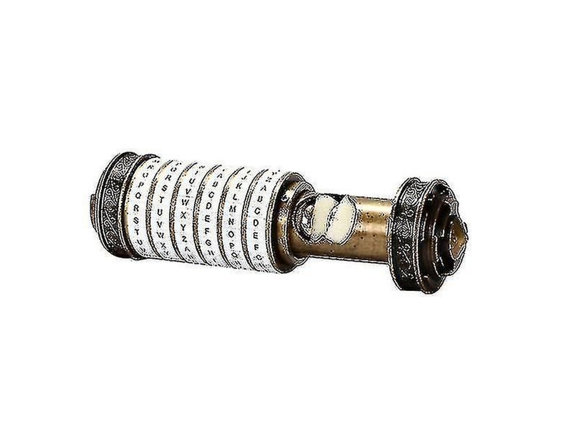 Candado De Combinación Da Vinci, Juegos De Metal Cryptex En Color Blanco Y Bronce.