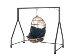 Soporte para columpio, estructura robusta, 2 o 3 plazas, negro.