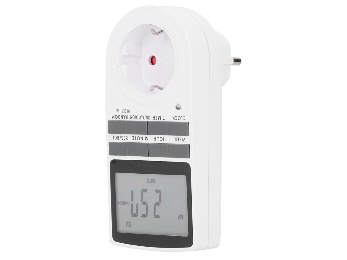 Temporizador digital Primerox para 7 días y 24 horas para luces y electrodomésticos.